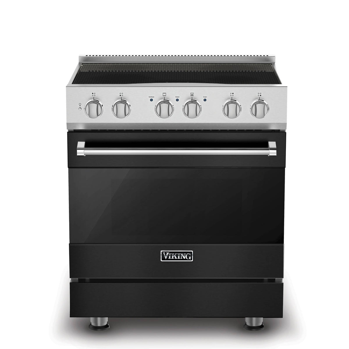 Viking - 30 in. Wide 4 Elements 3-Series Induction Self-Clean Range - Cast Black