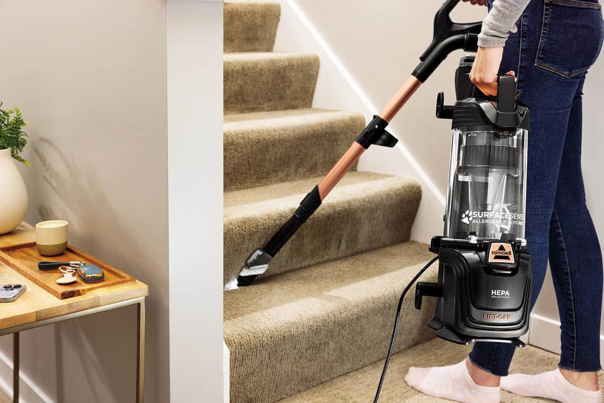 BISSELL - SurfaceSense Allergen Pet Lift-Off Upright Vacuum - Black