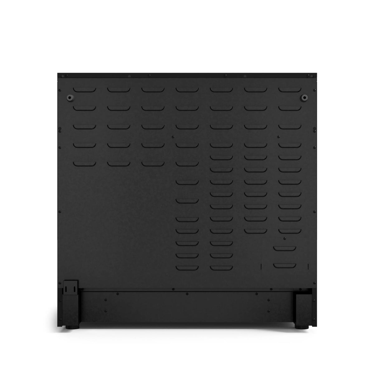 36 in. Wide 5 Elements Gordon Ramsay Series by Thor Kitchen 6.0 Cu.Ft Freestanding Electric Range with Navy Blue Handles - Black