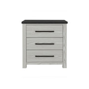Avery - Nightstand With Top Spacious Drawers, Block Feet - Beige