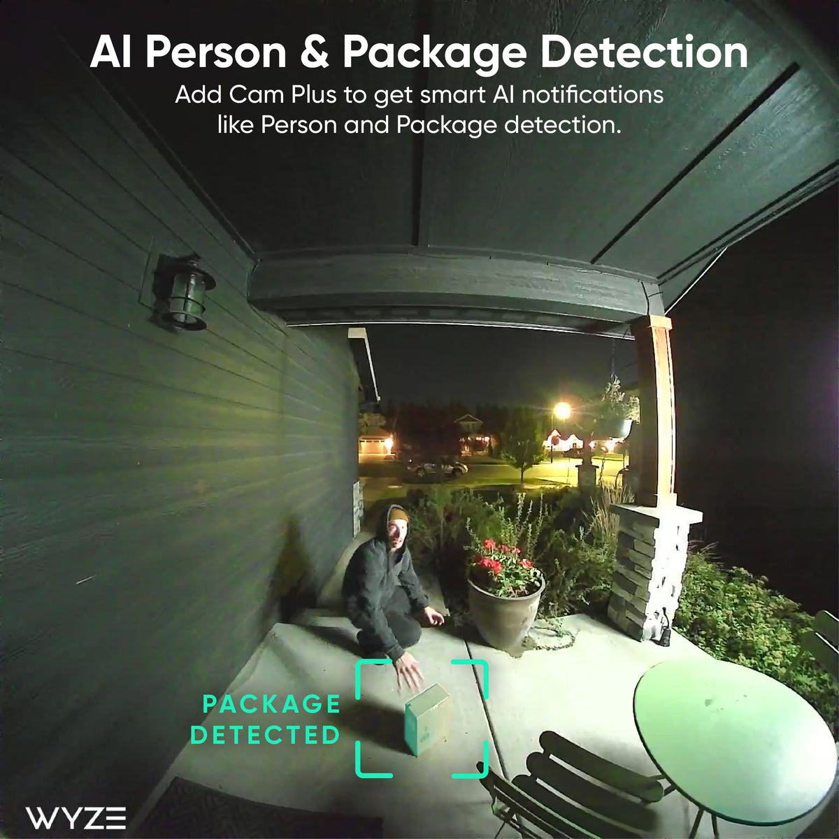 Wyze - Battery Video Doorbell - Battery or Wired with 1536x1536 HD+, WiFi, Color Night Vision, Motion Detection, 2-Way Audio - Black