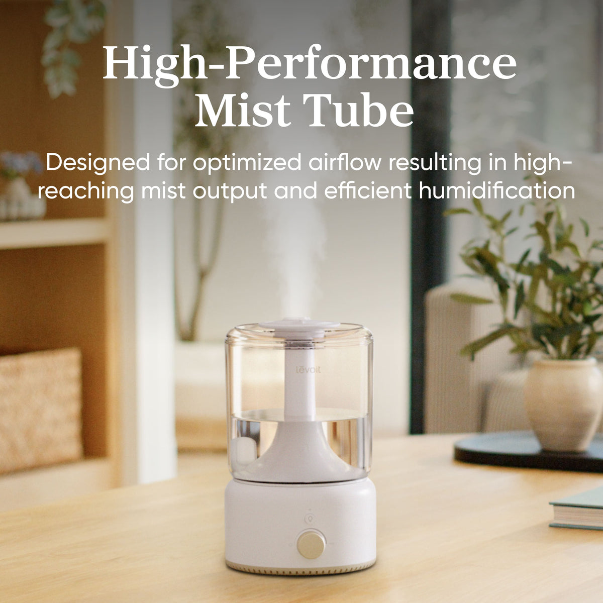 Levoit - NeoClassic Mini 2.8-L Ultrasonic Cool Mist Humidifier, 335 sq ft Max Coverage, Up to 24-Hour Runtime, Small Rooms - Cream