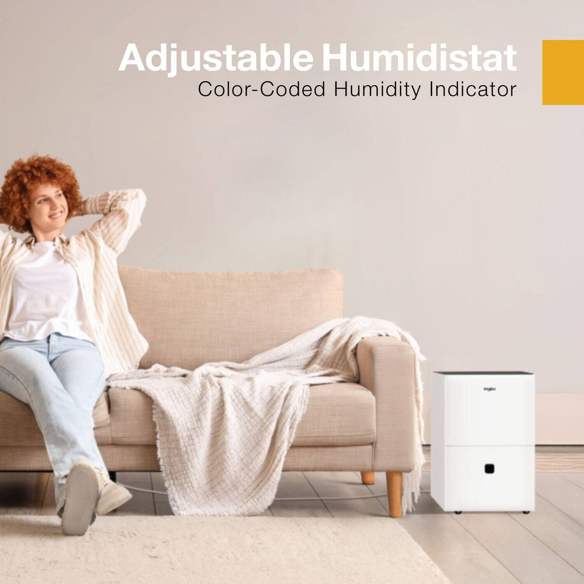 Whirlpool - 32 Pint 1500 Sq. Ft 14.8 quart Energy Star Certified Dehumidifier - White