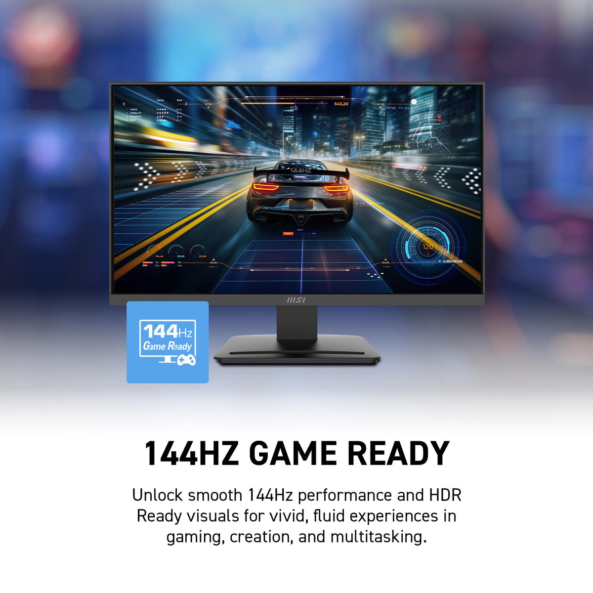 MSI - PRO MP243L E14 24" FHD IPS 144Hz 1ms Adaptive-Sync HDR Ready (HDMI,VGA) - Matte Black