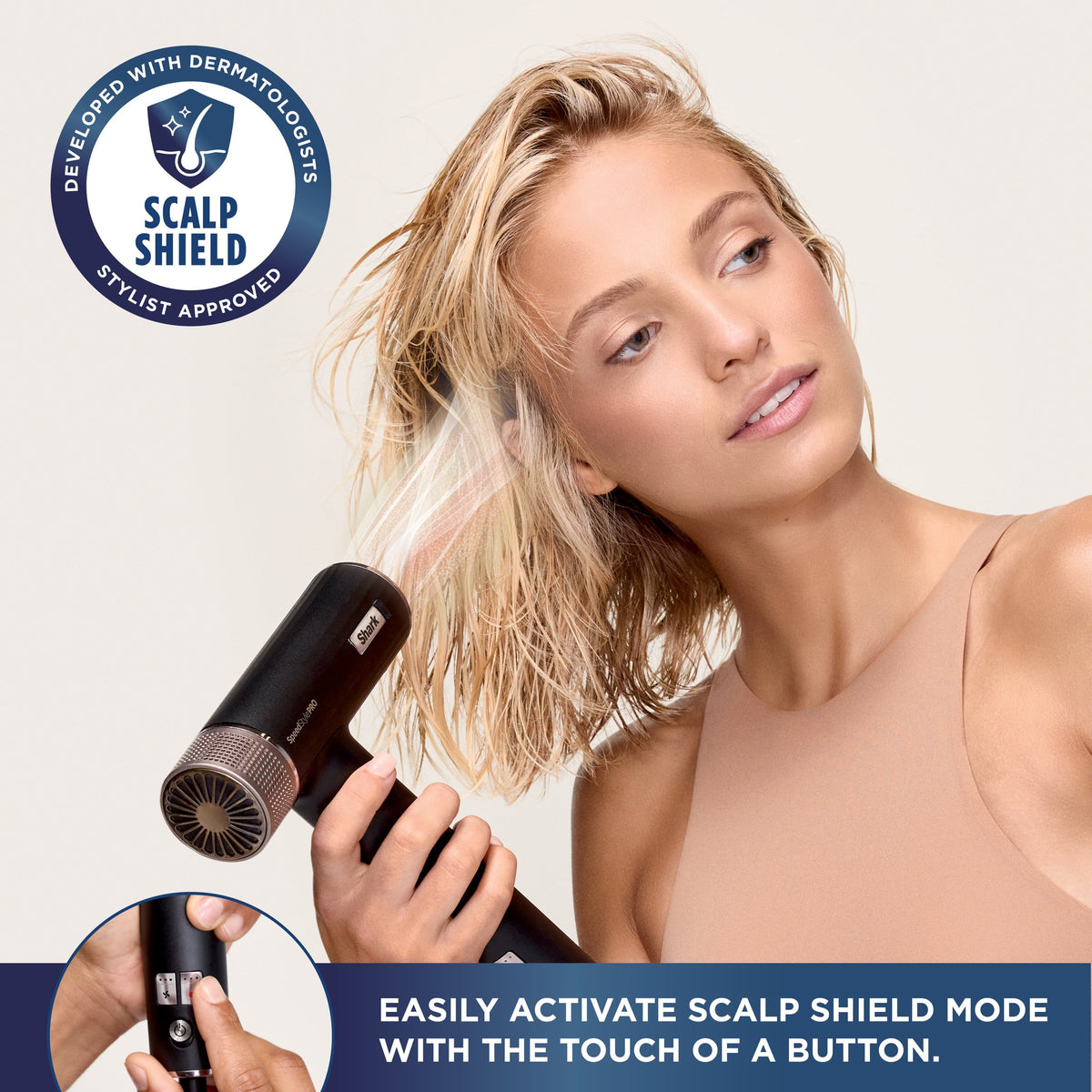 Shark - SpeedStyle Pro Professional Performance High-Velocity Hair Dryer System - Curly & Coily
