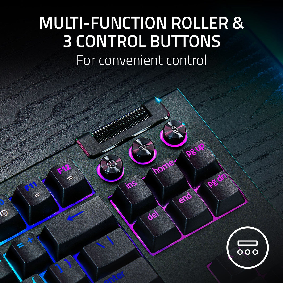 Razer - BlackWidow V4 TKL HyperSpeed Wireless Mechanical Orange Switch Gaming Keyboard with Hot-Swappable Design - Black