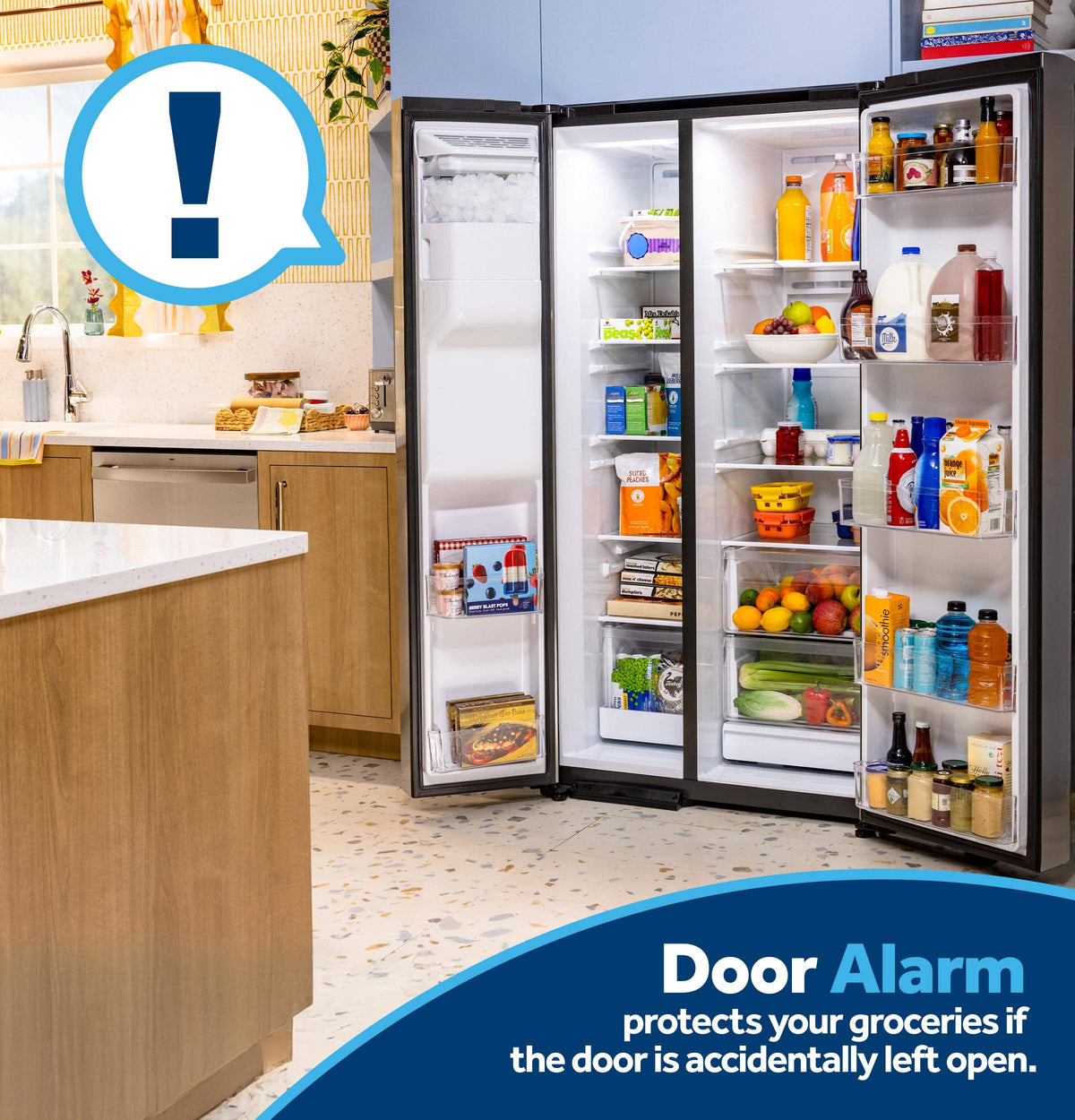 GE - 36 in. Wide ENERGY STAR 27.9 Cu. Ft. Side-By-Side Refrigerator with Extra Tall Dispenser and In-Door Icemaker - Stainless Steel