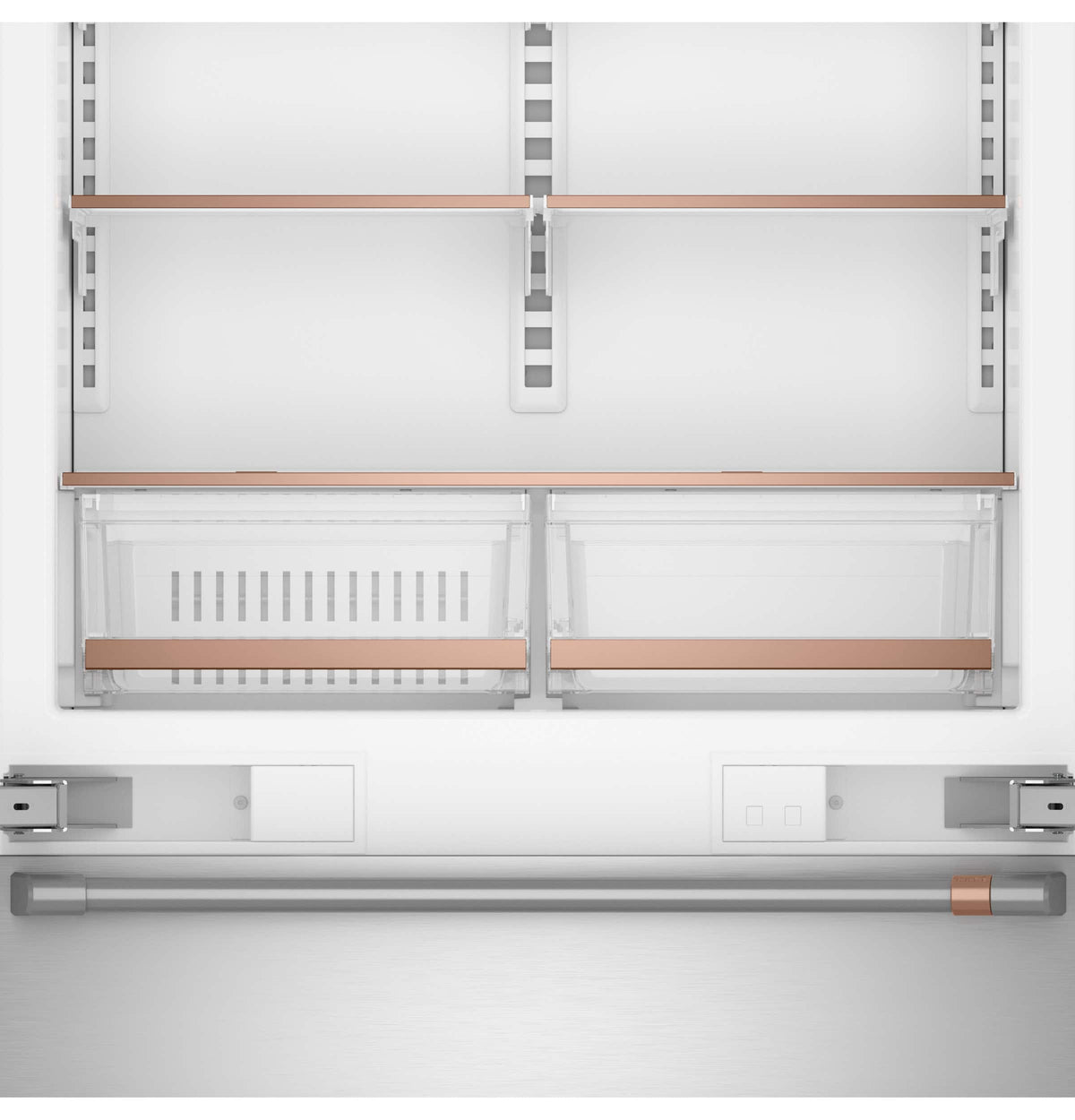 Café - 36 in. Wide 20.1 Cu. Ft. Smart Integrated Bottom-Freezer Built-In Counter-Depth Refrigerator - Left Swing - Custom Panel Ready