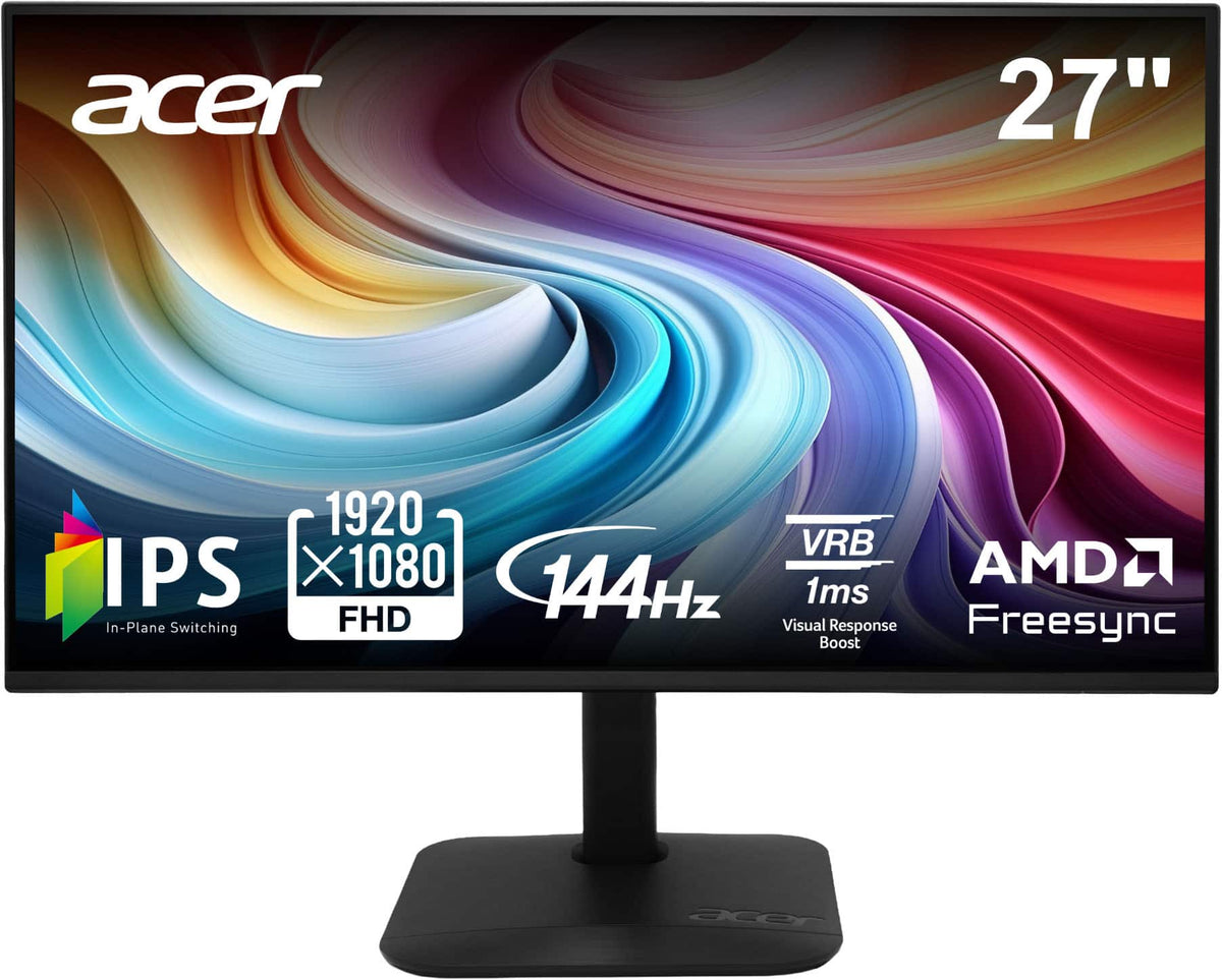 Acer - KA272 P6bi 27” IPS LED Full HD AMD FreeSync Monitor - Up to 144Hz, 1ms (HDMI, VGA) - Black