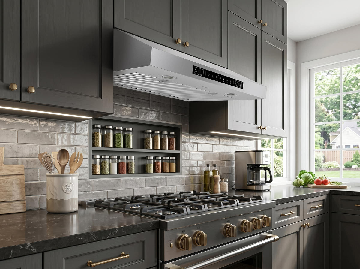 Windster Hoods - 30 inches - Externally Vented - Under cabinet Range Hood - Stainless Steel