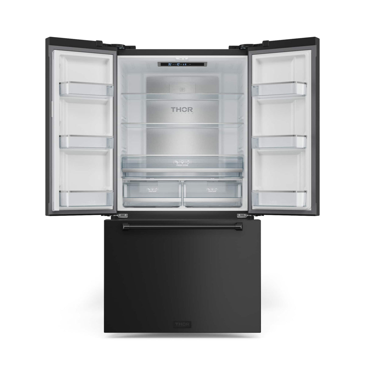 36 in. Wide Gordon Ramsay Series by Thor Kitchen 20.3 Cu. Ft. Counter Depth Refrigerator - Black