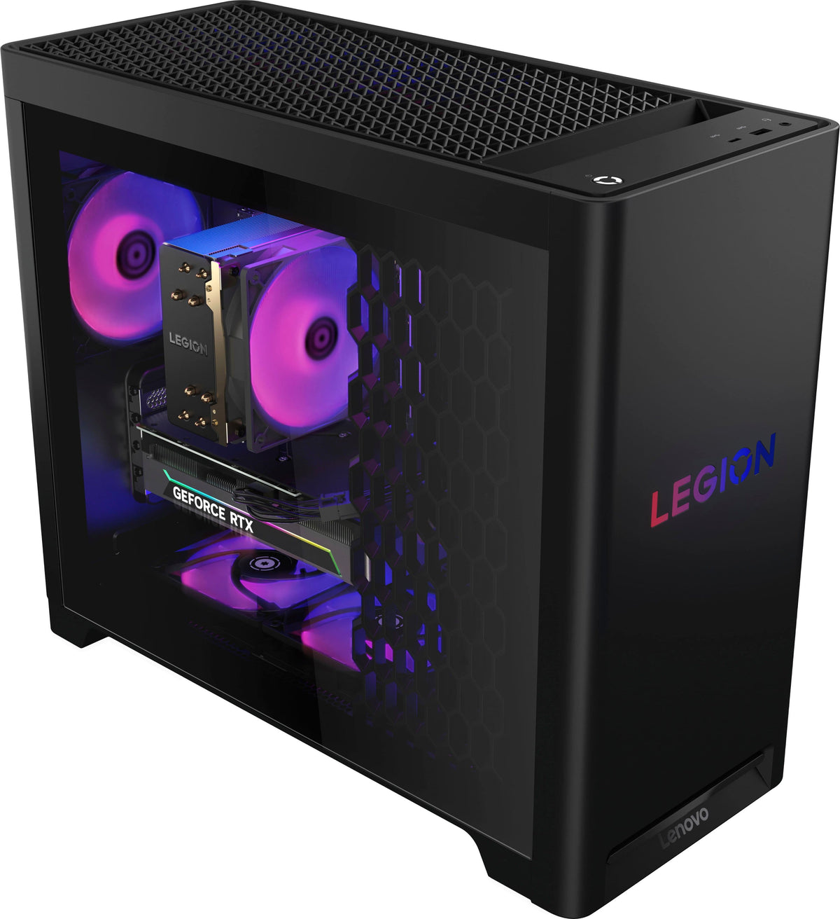 Lenovo - Legion Tower 5 Gaming Desktop - AMD Ryzen 7 7800X3D - 32GB Memory - NVIDIA GeForce RTX 5070 - 1TB SSD - Eclipse Black