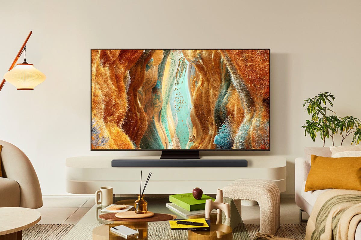 Samsung - 55” Class QN70F Series Neo QLED Mini LED 4K UHD SamsungVision AI Smart Tizen TV (2025)