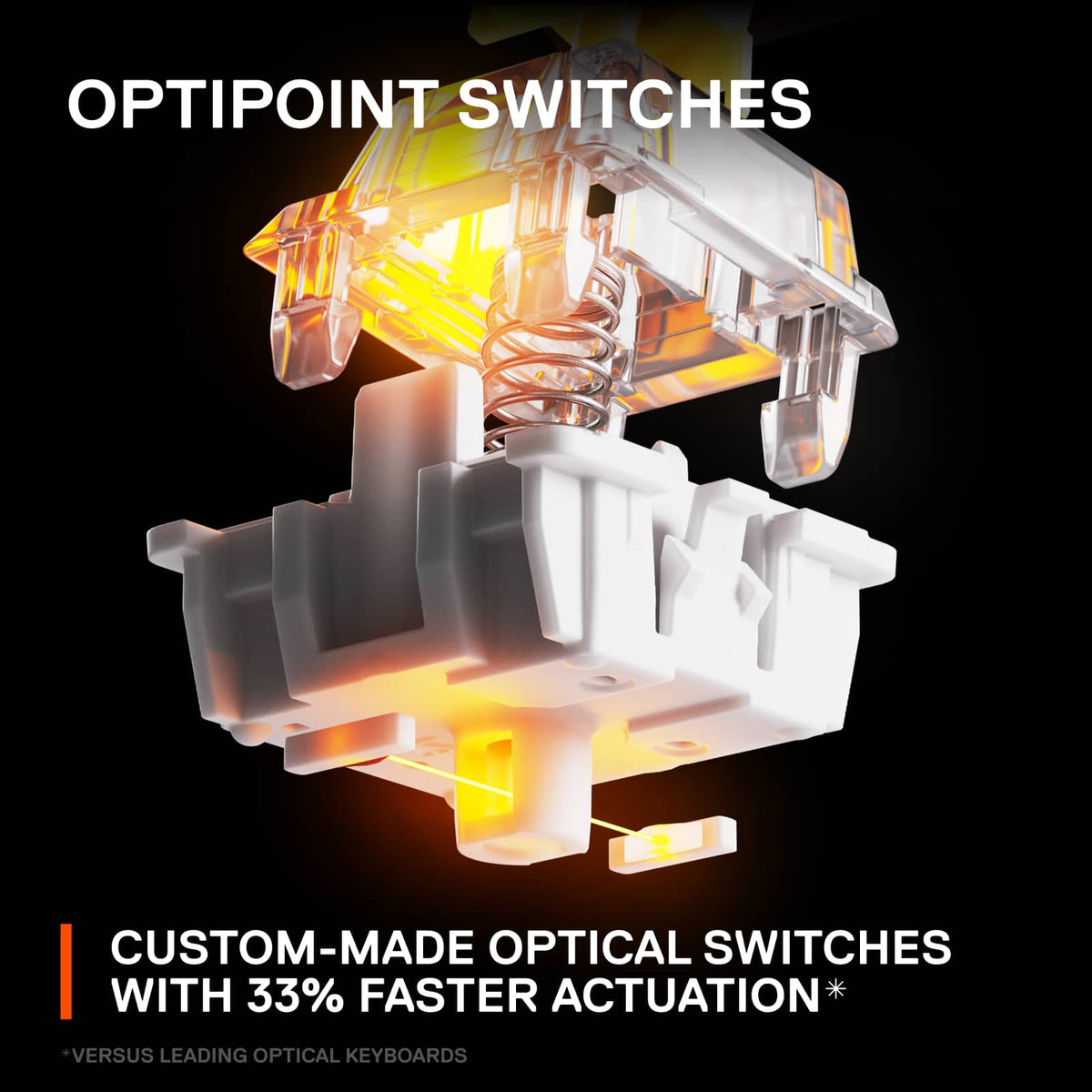 SteelSeries - Apex 9 Mini 60% Wired Optical OptiPoint Adjustable Actuation Switch Gaming Keyboard with Rapid Tap - Black