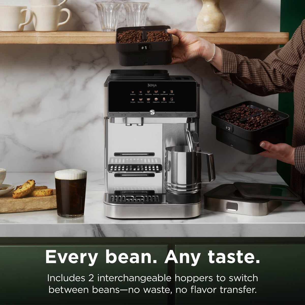 Ninja - AutoBarista Pro Fully Automatic Espresso Machine - Stainless Steel