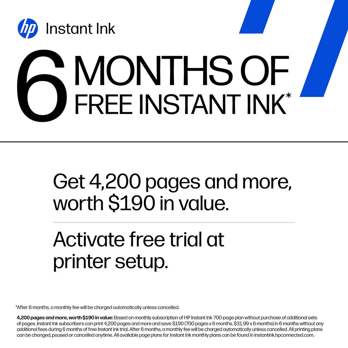 HP - Envy 6165 Wireless AI-Enabled All-in-One Inkjet Printer with 6 months of Instant Ink - White