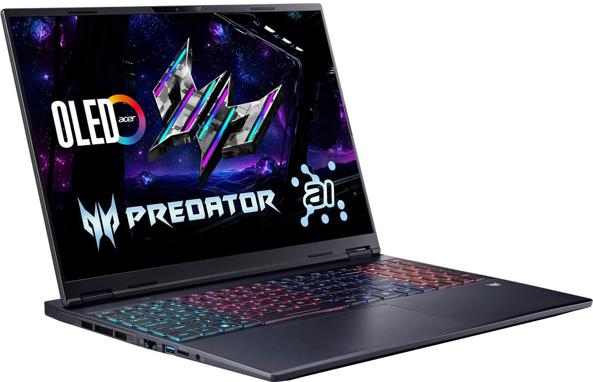 Acer - Predator Helios Neo 16S AI Gaming Laptop - 16" OLED 240Hz - Intel Core Ultra 9 - NVIDIA GeForce RTX 5070Ti – 32GB – 1TB - Obsidian Black