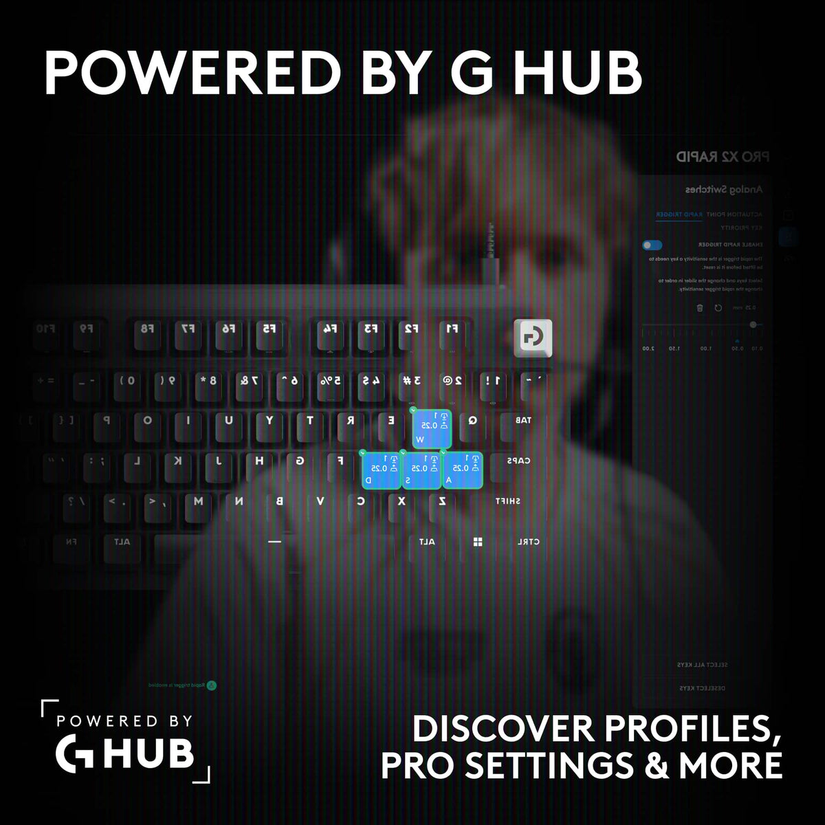 Logitech - G PRO X2 RAPID (Tenkeyless) Wired Gaming Keyboard with Magnetic Analog Switches and OLED Display - Black