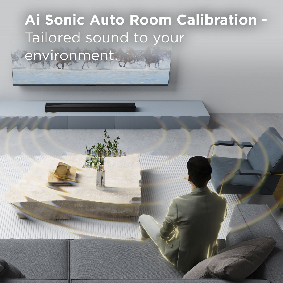 TCL - Q65H Q Class 5.1 Channel Soundbar with Dolby Atmos, Ray Danz Technology, and Wireless Subwoofer - Black