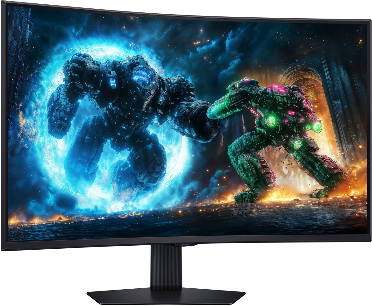 Samsung - 37" Odyssey G75F 4K 165Hz 1ms AMD FreeSync Prem Pro Curved Gaming Monitor with HDR 600 (DisplayPort, HDMI) - Black