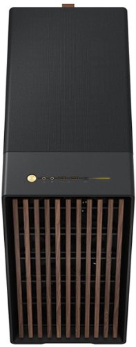 Fractal Design - North XL Charcoal Black EATX, ATX, microATX, Mini-ITX Chassis with Walnut Front and Mesh Side Panel Mid Tower PC Case - Black
