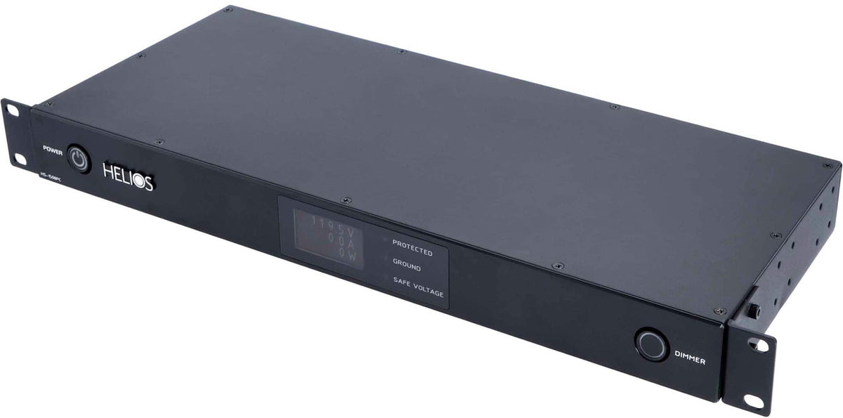 Ethereal - HELIOS 8-Outlet Unlimited Joules Surge Protector - Black Brushed Aluminum