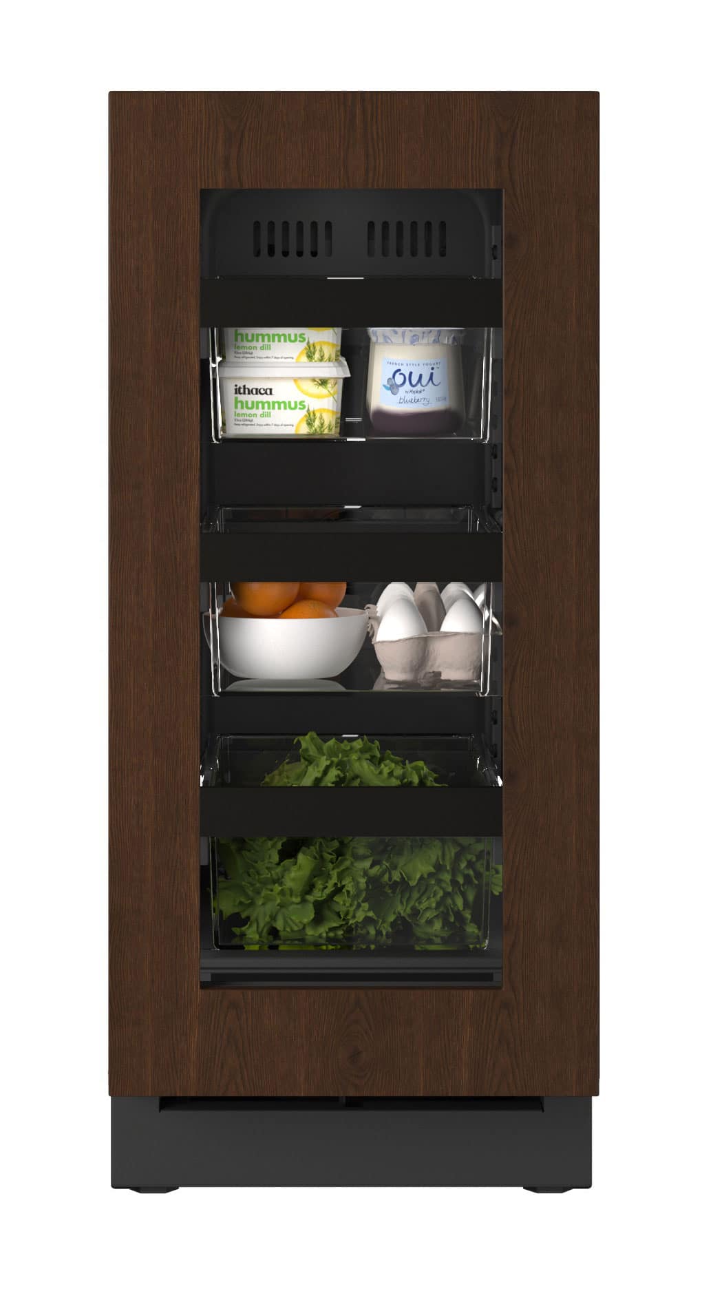 U-Line - 15"W. 2.8 Cu.Ft. Built-In Compact Refrigerator - Panel Ready Frame/Glass - Integrated Frame