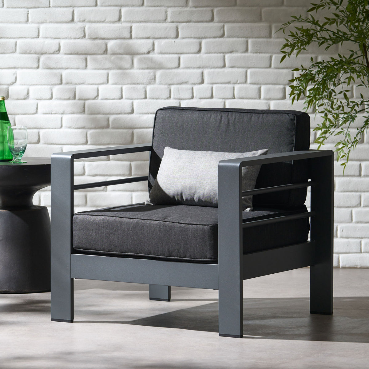 Cape Coral - Club Chair - Dark Gray