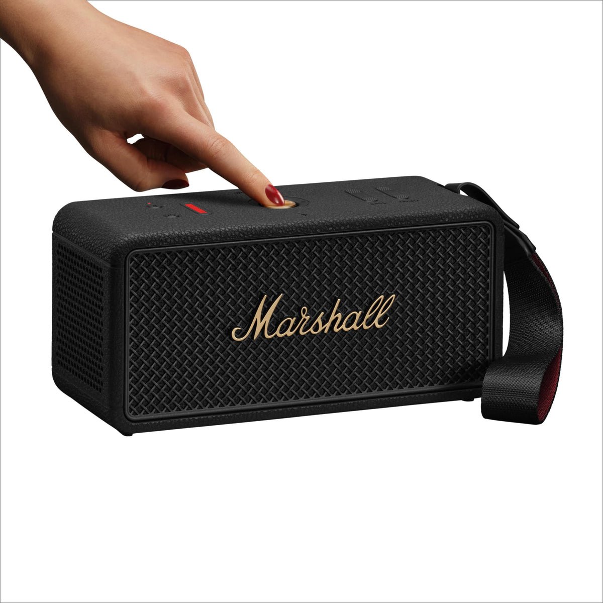 Marshall - Middleton II Portable Bluetooth Speaker with Rugged Waterproof / Dust-proof Wireless Design - Black/Brass