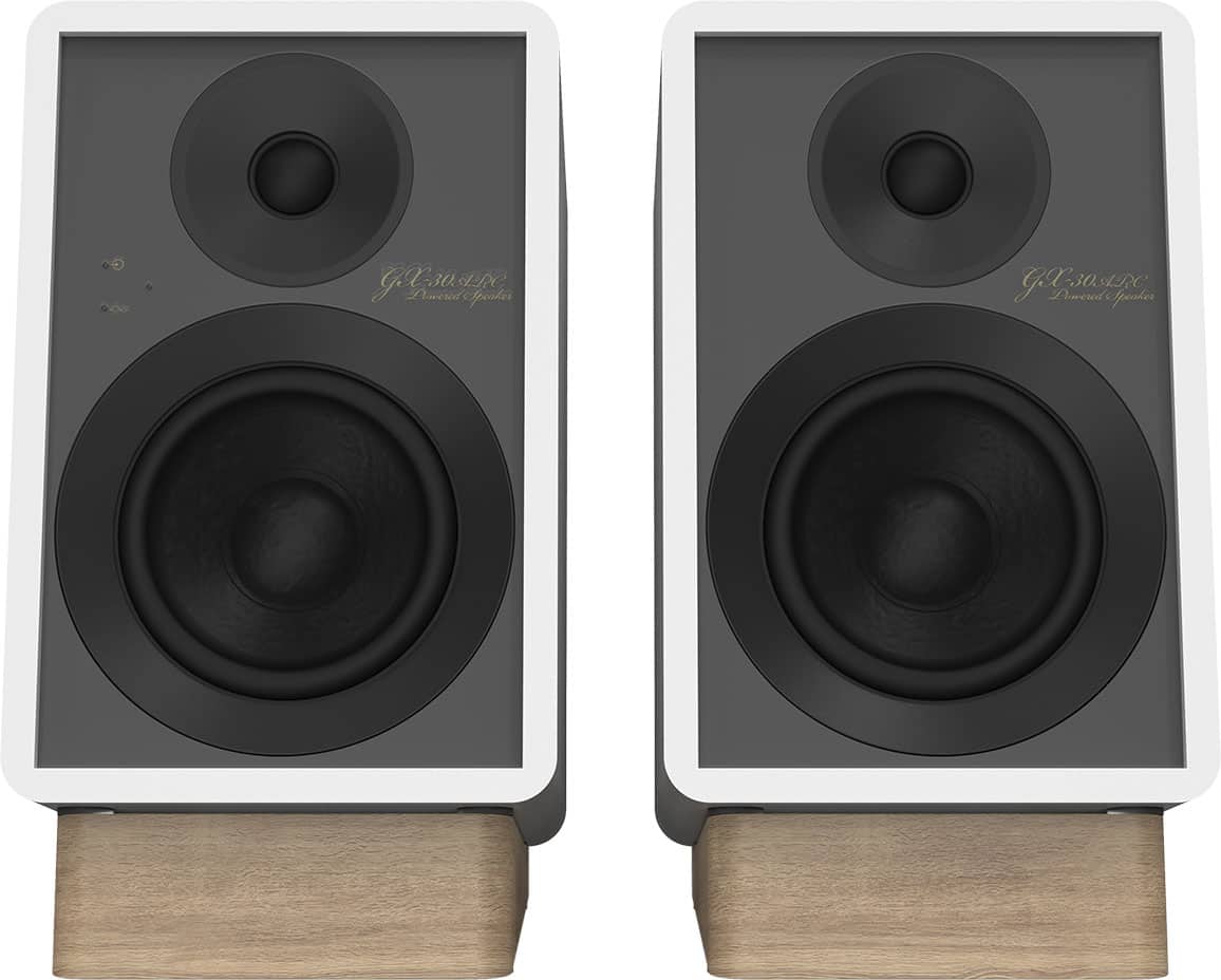 Onkyo - Creator Series GX30ARC 2.0 Bluetooth Powered Speakers, Pair - White