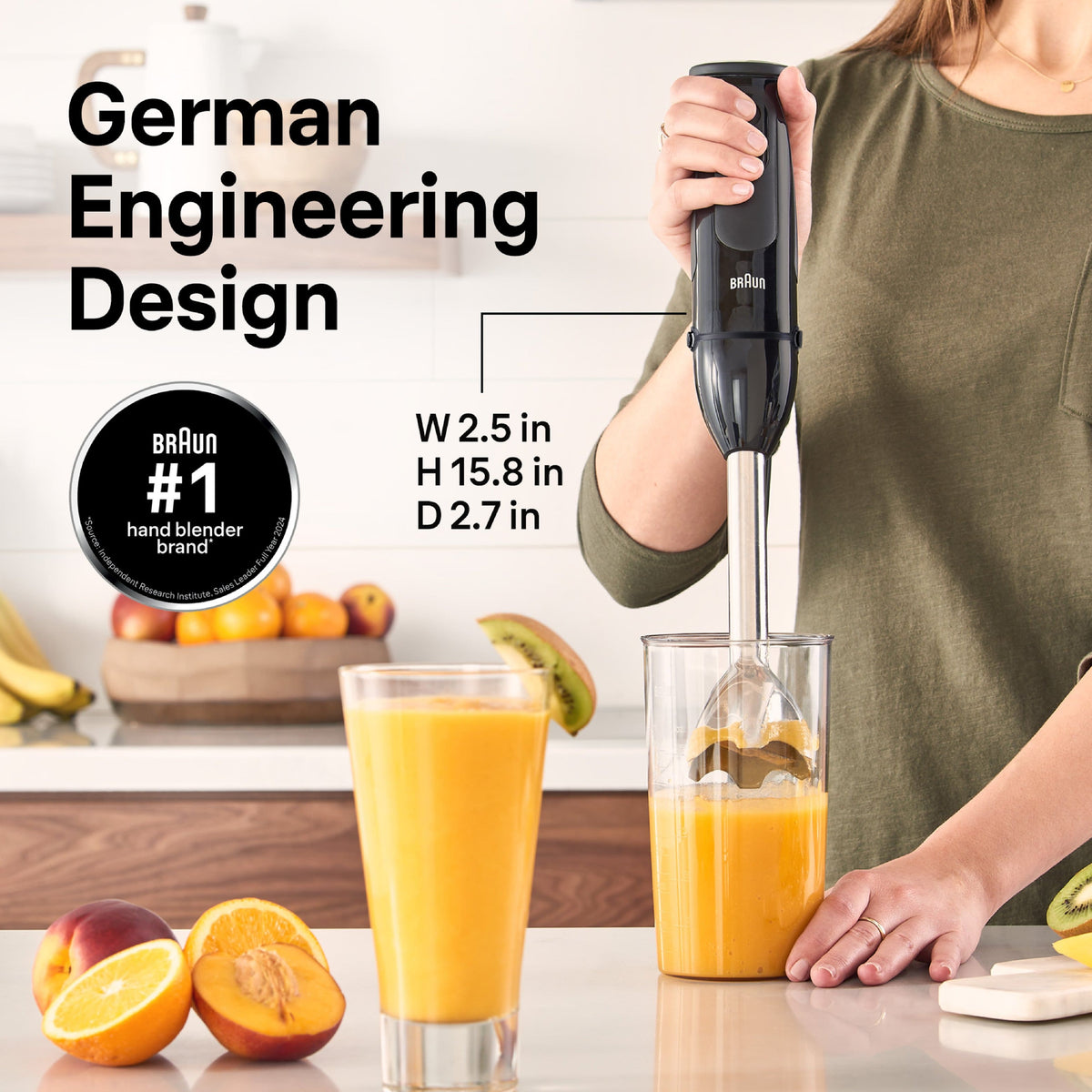 Braun - MultiQuick 5 Vario Hand Blender - Black
