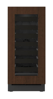 U-Line - 15"W. 2.8 Cu.Ft. Built-In Wine Refrigerator-Panel Ready Frame/Glass - Integrated Frame