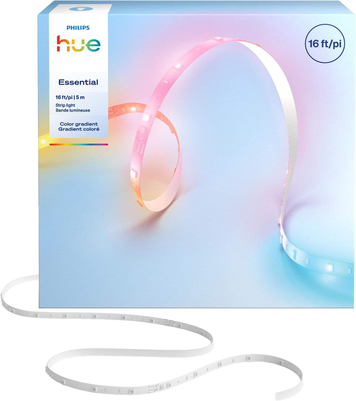 Philips - Hue Essential Lightstrip 5m (16ft) - White