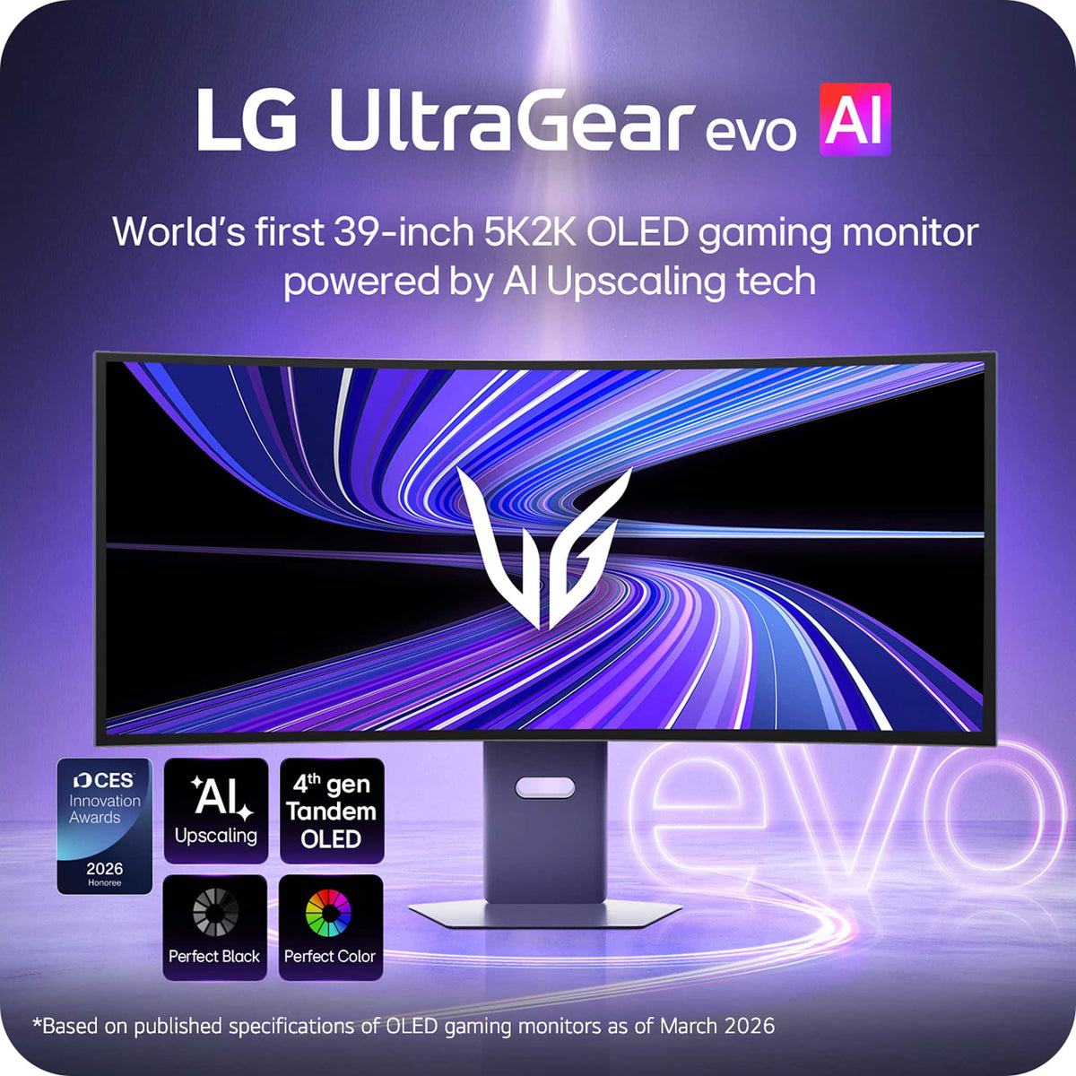 LG - UltraGear evo GX9 39" 5K2K OLED 165Hz 0.03ms G-SYNC FreeSync Premium Pro Gaming Monitor with DisplayHDR TRUE 500 - Black