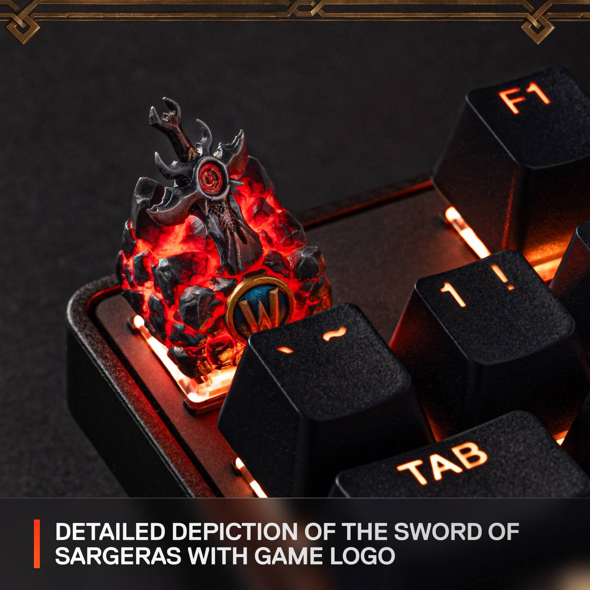 SteelSeries - Artisan Keycap World of Warcraft Edition - Lava Red