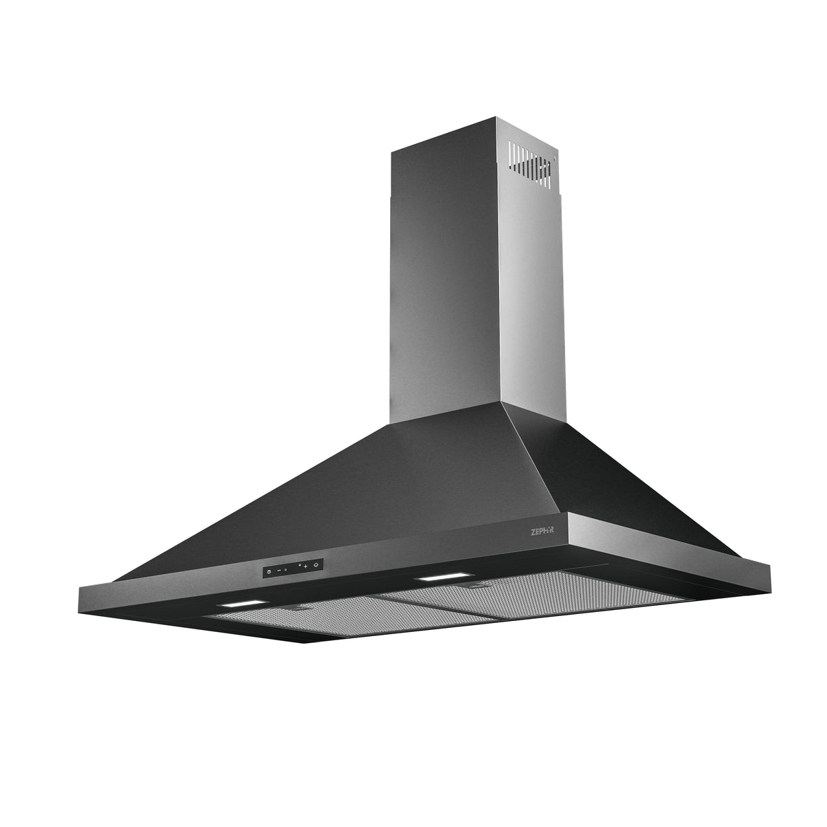 Zephyr - 36 inches - Convertible - Wall Range Hood - Black Stainless Steel