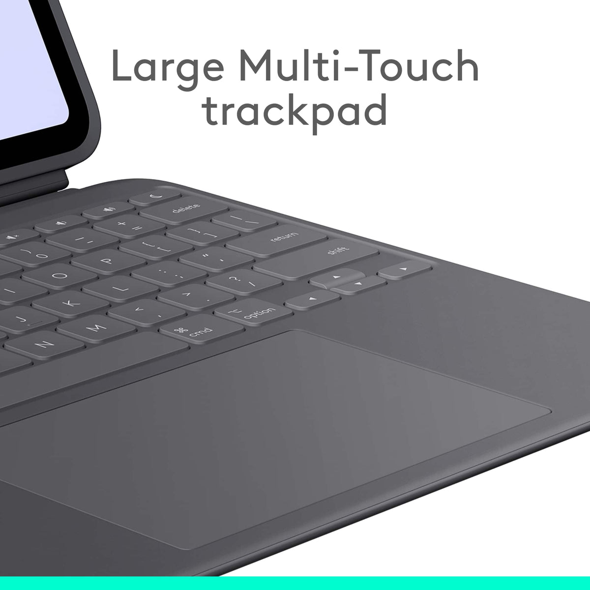 Logitech - Combo Touch for iPad Pro 13-inch (Latest Model)(M4 & M5 chip) Keyboard Case with Detachable Keyboard and Trackpad - Graphite