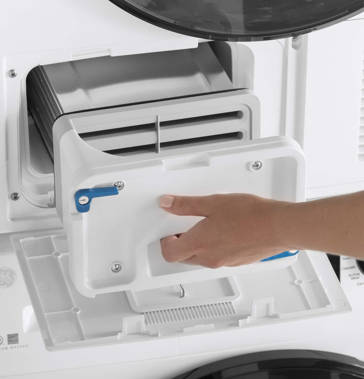 GE - 4.1 Cu. Ft. Stackable 13-Cycle Electric Dryer - White
