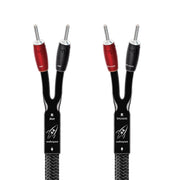 AudioQuest - Rocket 44 Full-Range 16' Analog Speaker Cable w/ SureGrip 500 Connectors with Banana to Banana Connectors - Silver on Black