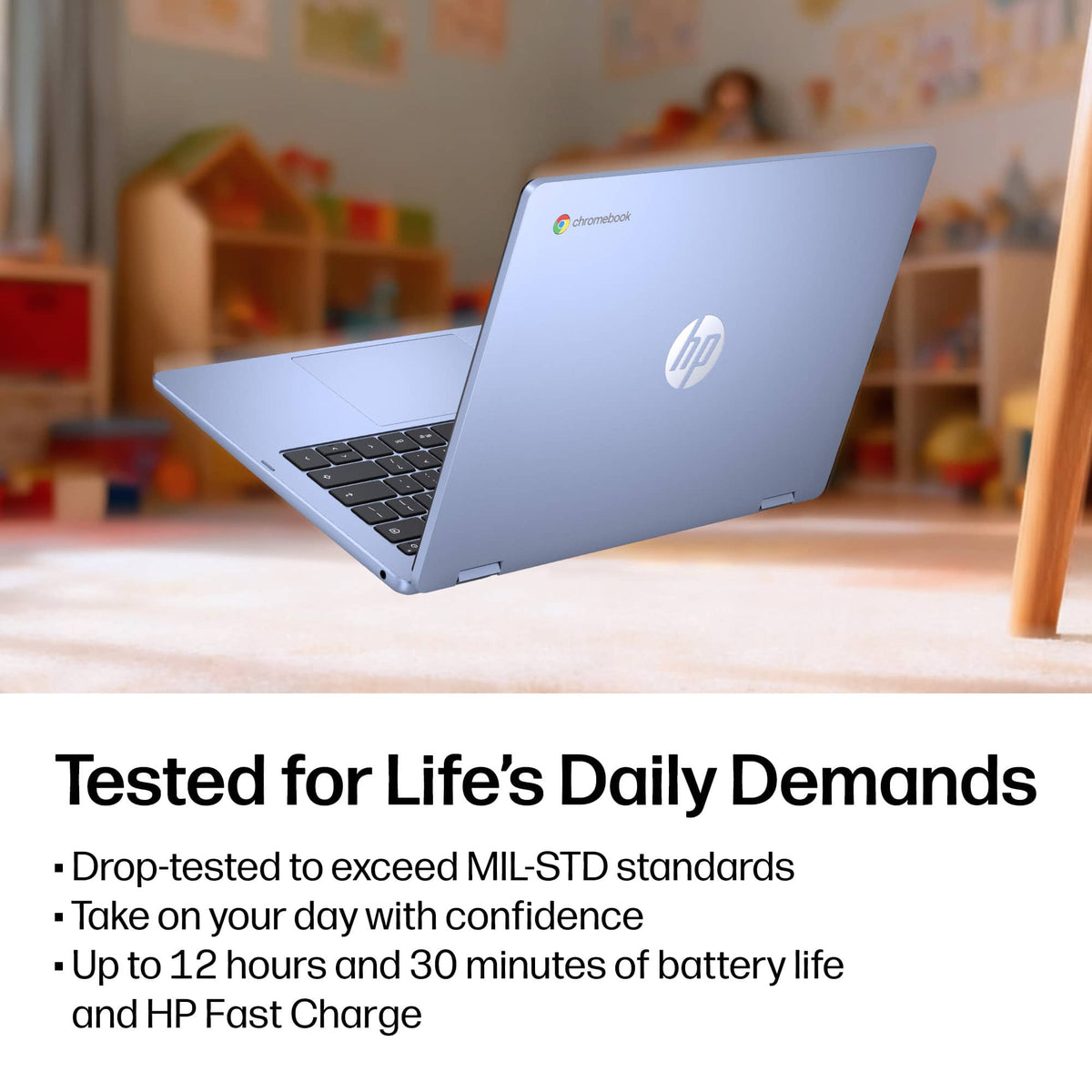 HP - 14" 2K Touchscreen 2-in-1 Chromebook - Intel Core N150 - 8GB Memory - 64GB eMMC - Sky Blue