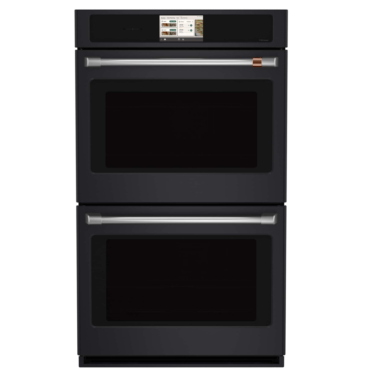 Café - 30" Smart Built-In Double Electric Convection Wall Oven with Air Fry and Precision Cooking Modes - Matte Black