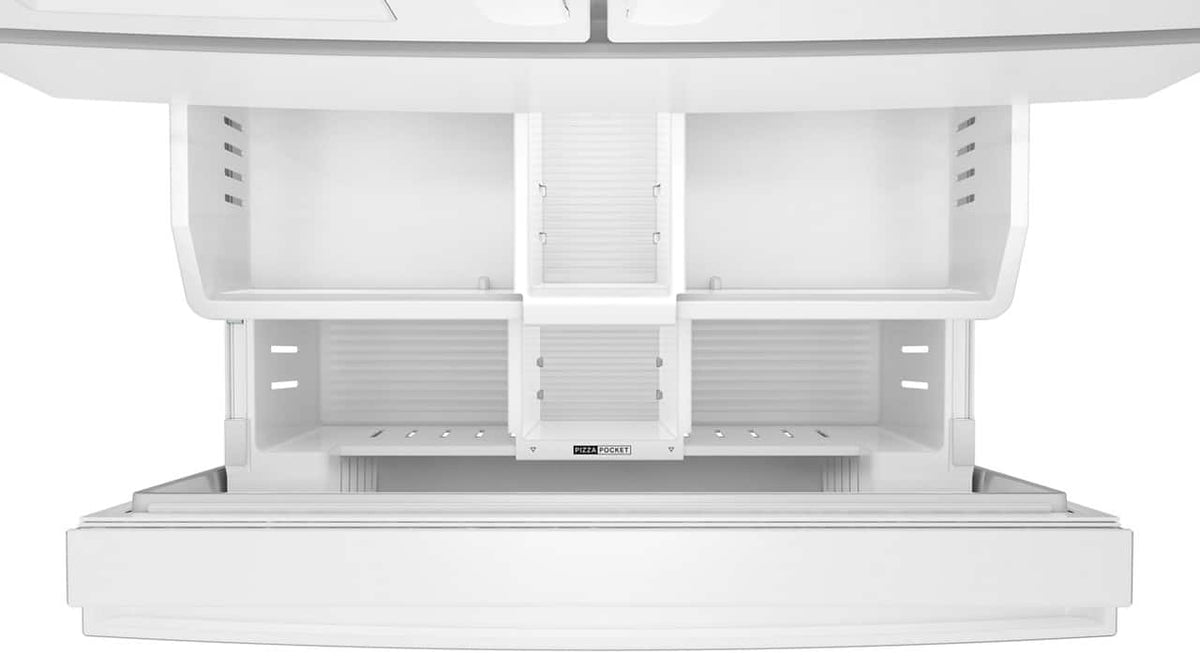 Whirlpool - 36 in. Wide 29 cu. ft. Family-Sized Capacity French Door Refrigerator with Flexible Temperature Drawer - White
