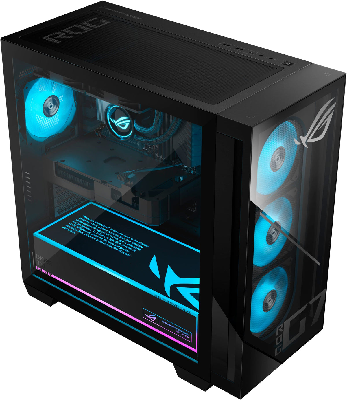 ASUS - ROG GM700 Gaming Desktop - AMD Ryzen 7 8700F (2024) - 32GB Memory - NVIDIA GeForce RTX 5060Ti 16GB - 1TB Storage - Black