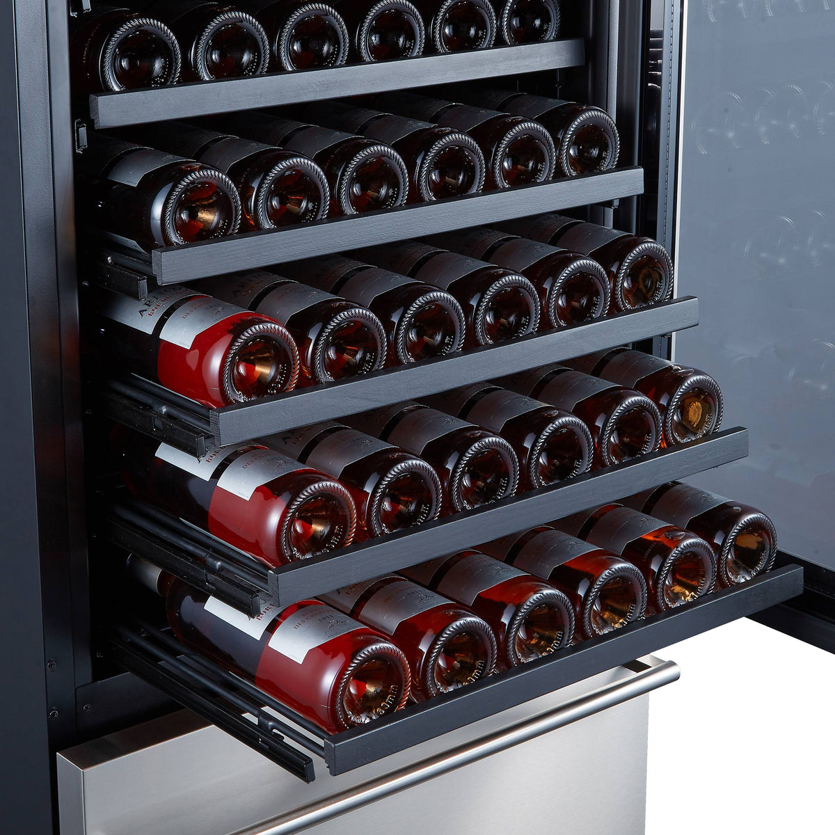 Forno Appliances - Azienda Dual Zone Convertible 108-Bottle Wine Cooler - Stainless Steel