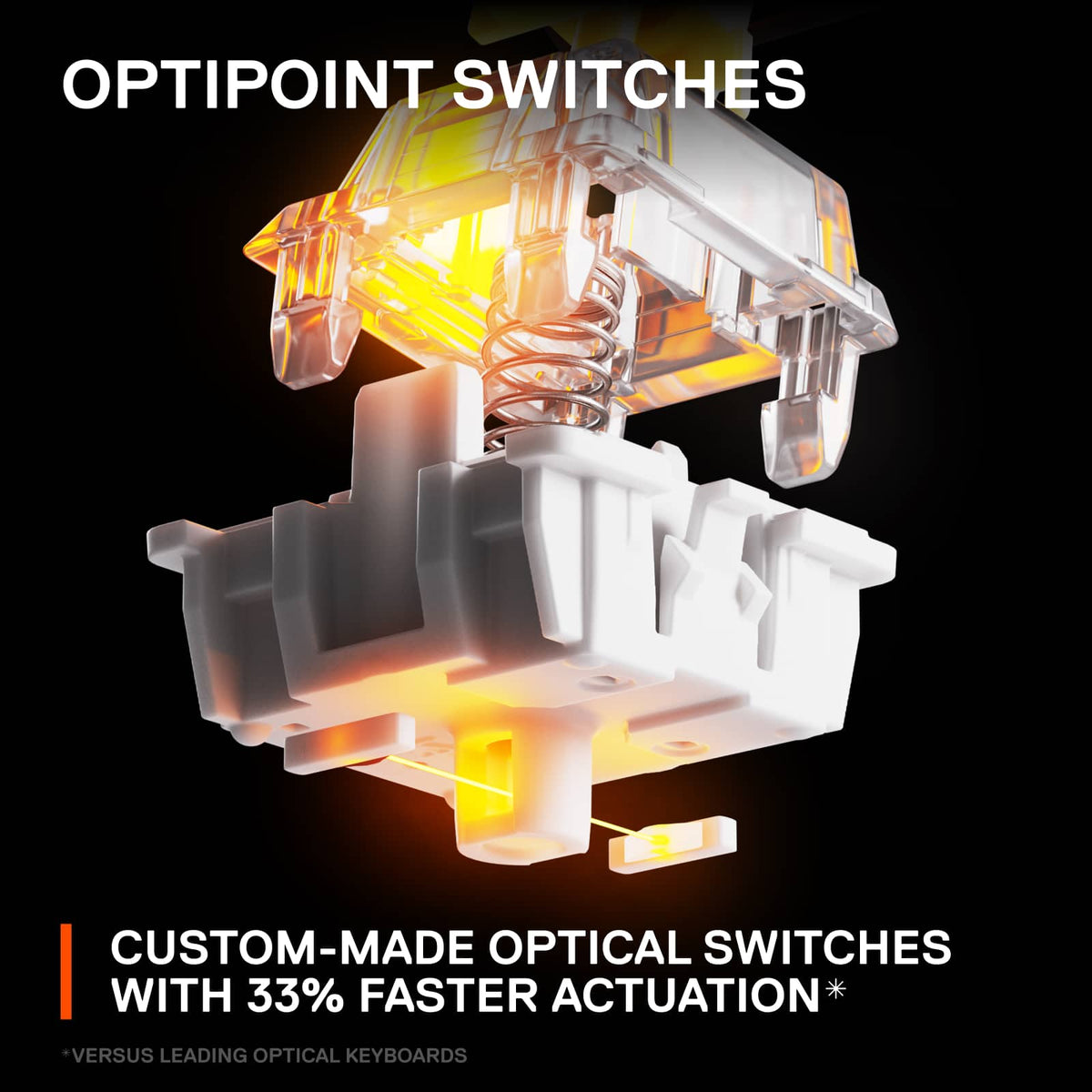 SteelSeries - Apex 9 TKL Wired Optical OptiPoint Adjustable Actuation Switch Gaming Keyboard with Rapid Tap - Black