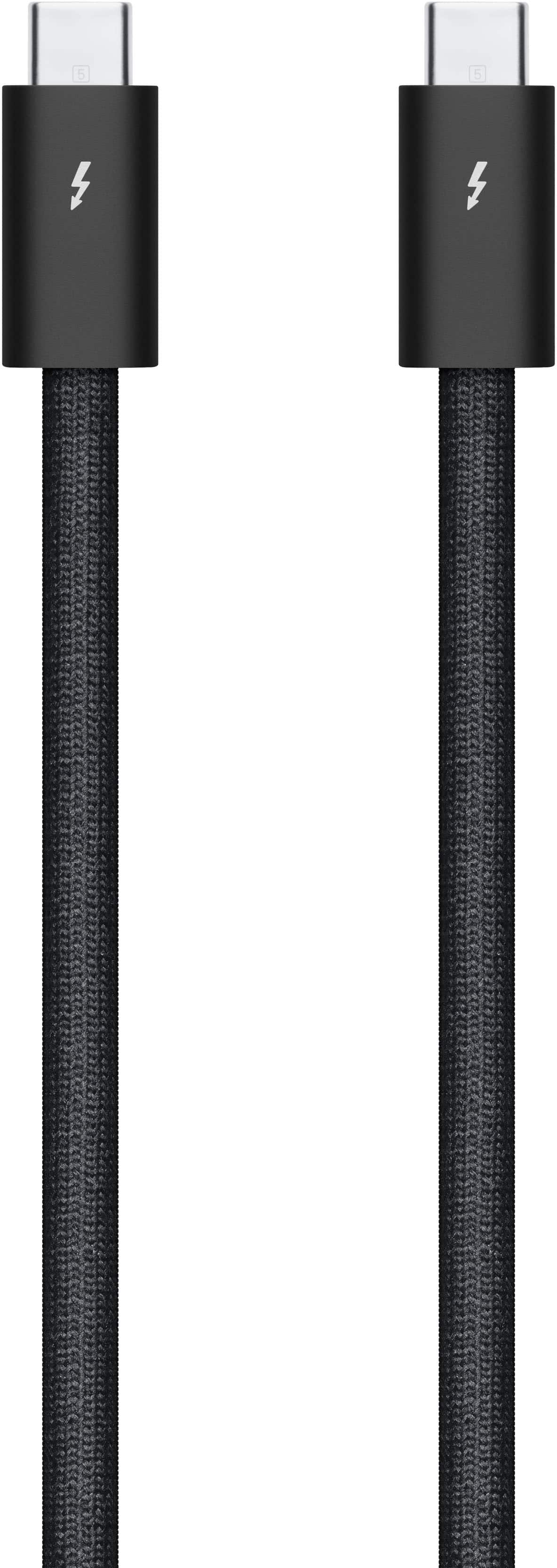 Apple - Thunderbolt 5 (USB‑C) Pro Cable (1 m) - Black