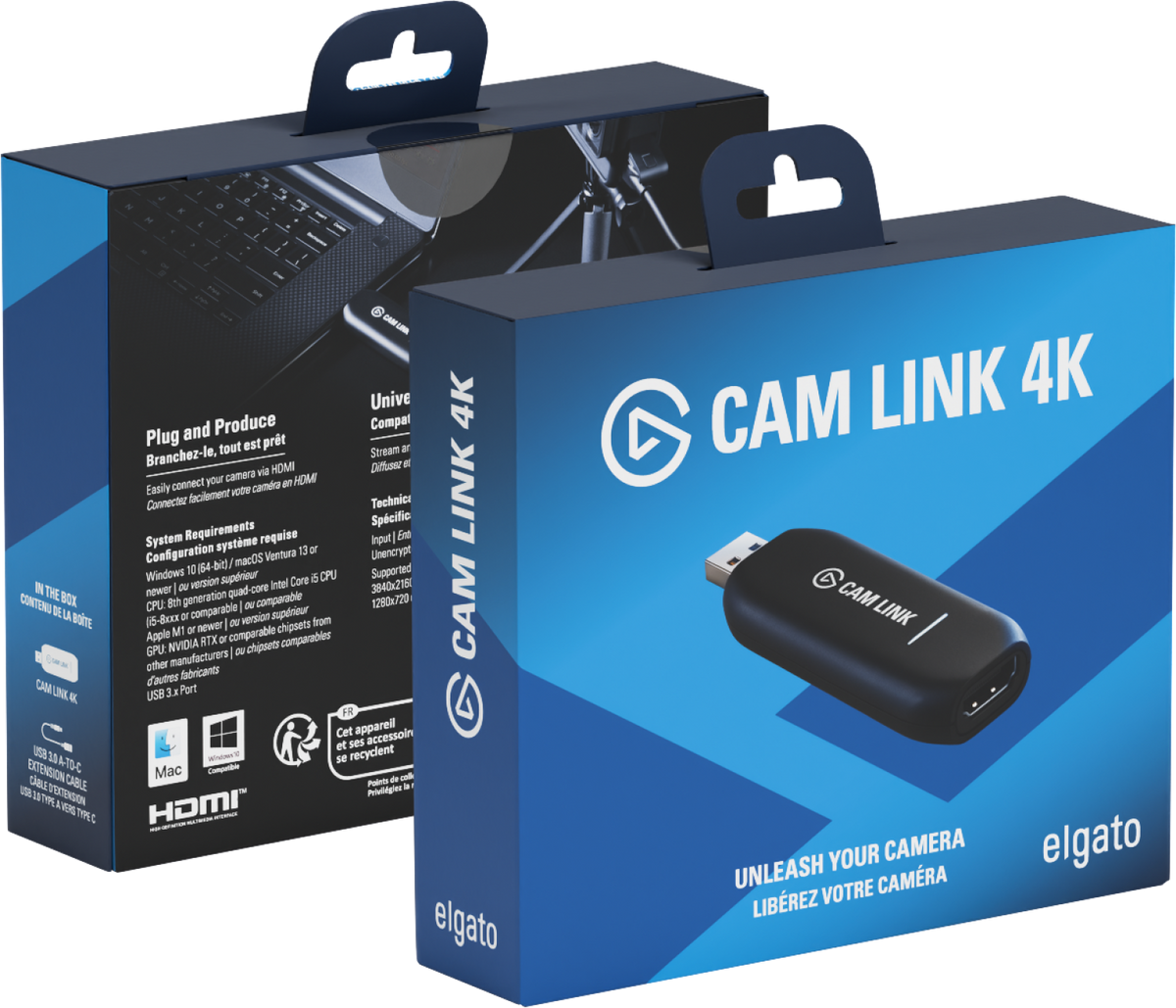 Elgato - Cam Link 4K – Windows & macOS - Black