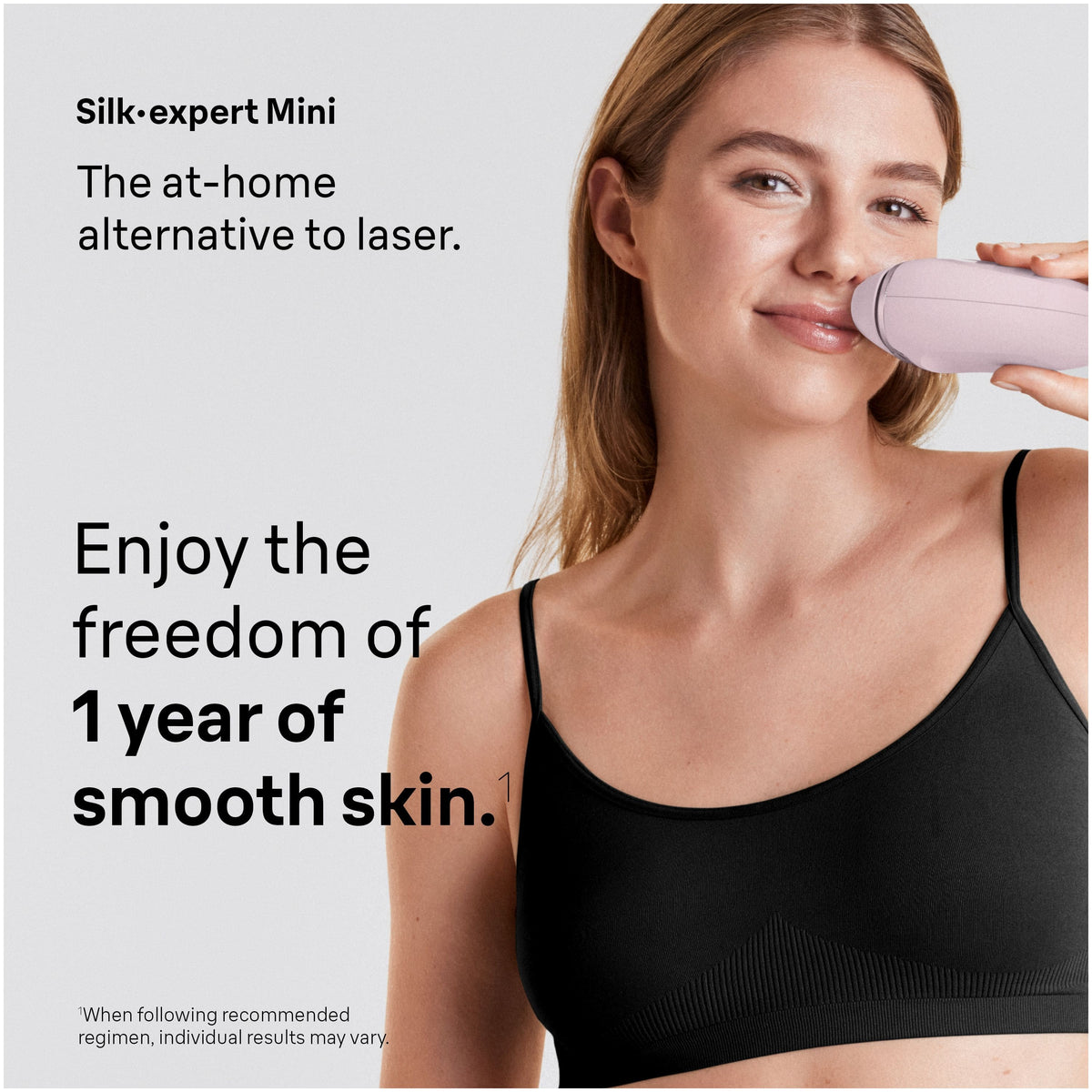 Braun - Silk-Expert Mini Corded IPL Hair Removal Device with Venus Razor and Pouch - Pink