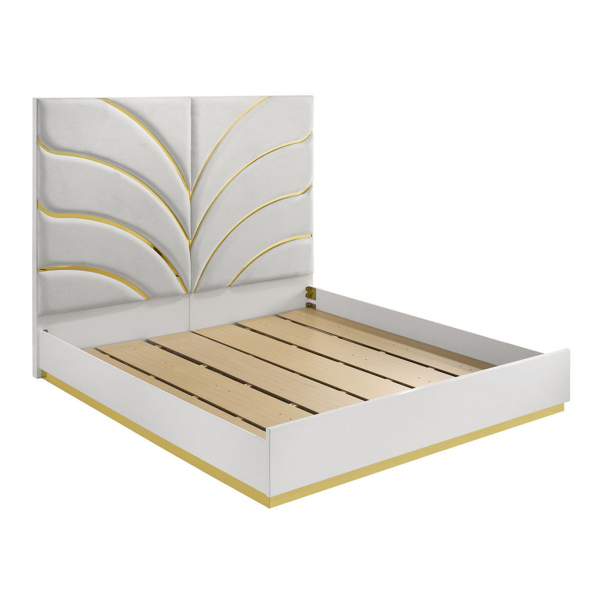 Giovanni - Cama con cabecero tapizado de gran tamaño