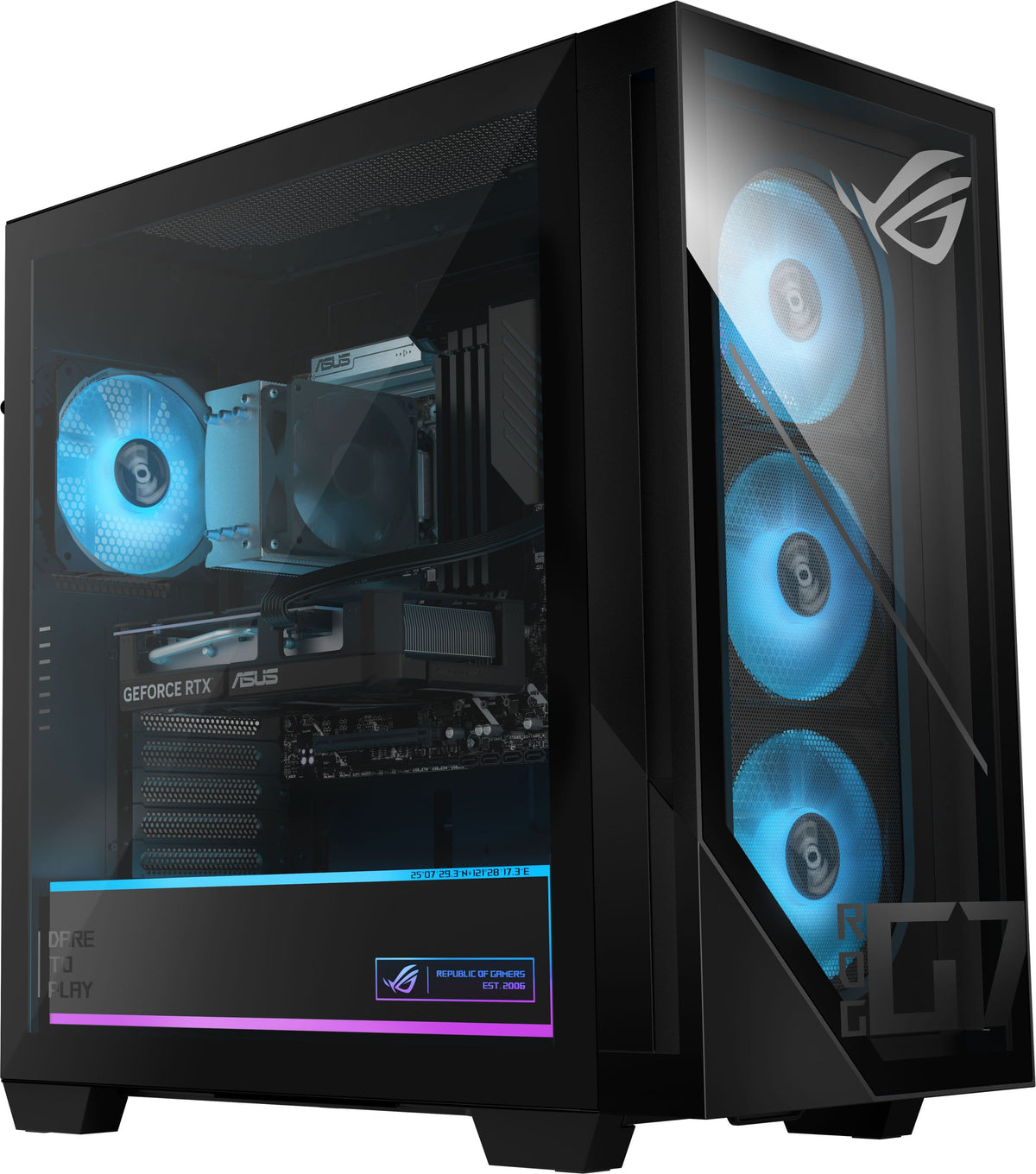 ASUS - ROG G700 Gaming Desktop - Intel Core Ultra 5 225F (2025) - 16GB Memory - NVIDIA GeForce RTX 5060 8GB - 1TB Storage - Black